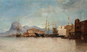 Port En Orient by Jean Baptiste Henri Durand-Brager