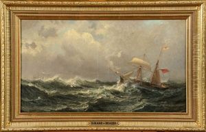 Bateau Sur Une Mer Agitee Bateau Sur Une Mer Agitee