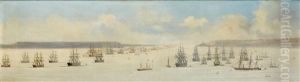 Panorama Of The British And French Fleets Meeting Off Brest, 21st August 1865