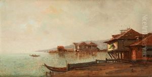 Vue De L'estuaire by Jean Baptiste Henri Durand-Brager