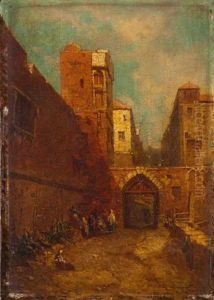 Porte D'une Ville Orientale by Jean Baptiste Henri Durand-Brager