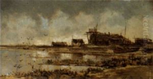 Sonnige Kustenpartie by Jean Baptiste Henri Durand-Brager