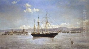 Zuiderse Haven by Jean Baptiste Henri Durand-Brager
