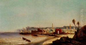 Ville Arabe Sur La Cote by Jean Baptiste Henri Durand-Brager