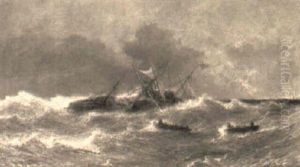 The Shipwreck by Jean Baptiste Henri Durand-Brager