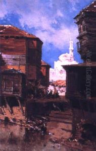 A Turkish Town by Jean Baptiste Henri Durand-Brager