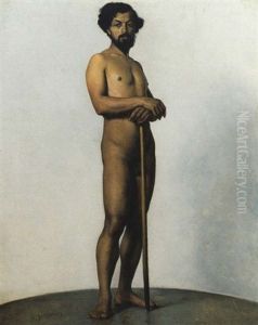 Nudo Maschile Accademico by Leopold Durangel