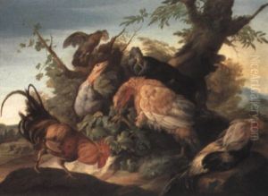 Wildfowl In A Landscape