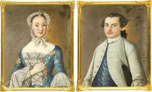 Portratt - Forestallande Carl Henrik Tranchell (+ Brita Maria Hasselroth; Pair)