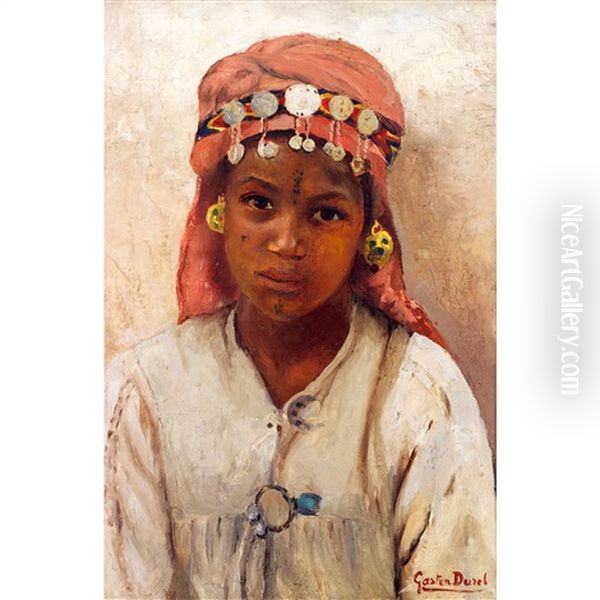 Jeune Fille Au Foulard Rose - view 1