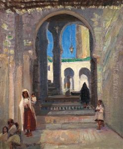 Mosquee Des Andalous by Gaston Jules Louis Durel