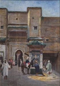 La Fontaine Nejjarine by Gaston Jules Louis Durel