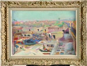 Vue De Marrakech by Gaston Jules Louis Durel