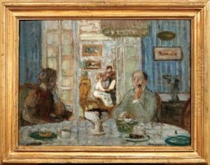 L'heure Du Cafe, La Lecon De Musique by Eugene Antoine Durenne