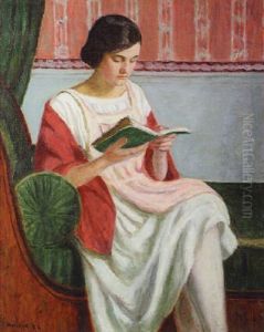 La Lecture by Eugene Antoine Durenne