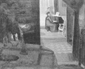 Avant Le Diner by Eugene Antoine Durenne