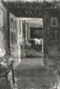 Interieur by Eugene Antoine Durenne