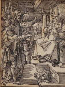 Christus Vor Kaiphas (from Kleine Holzschnittpassion)