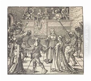 The Masquerade Dance With Torches, From: Freydal The Masquerade Dance With Torches, From: Freydal