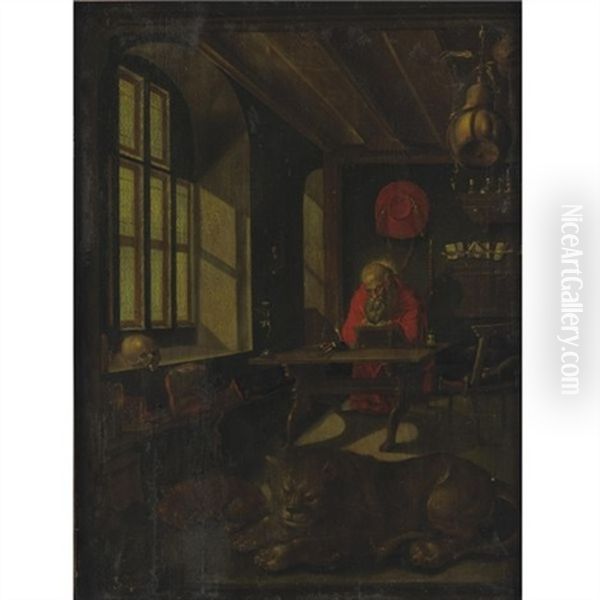 Saint Jerome In His Study - view 1