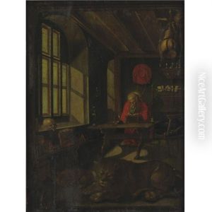 Saint Jerome In His Study by Albrecht Durer