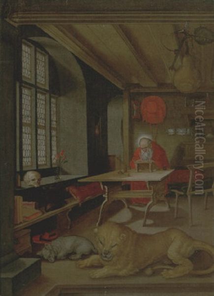Saint Jerome In His Study - view 1