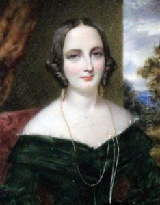 Lady Wearing A Green Dress