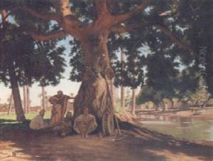 Arabs Resting Beneath A Tree