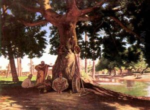 Egyptiens Sous Un Arbre Egyptiens Sous Un Arbre