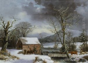 At The Mill, Winter by George Henry Durrie