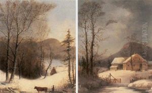 The Log Cart by George Henry Durrie