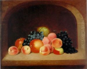 Still Life In Stone Alcove by George Henry Durrie