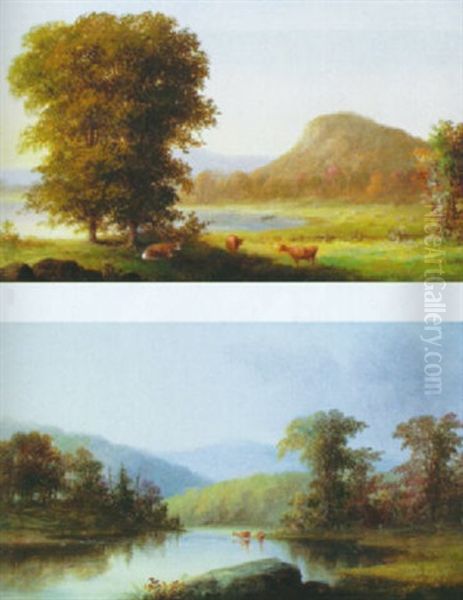 Summer Landscape With Cows - view 1