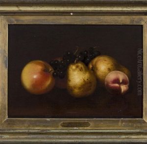 Still-life With Apples, Pears, Grapes And A Peach by John Durrie