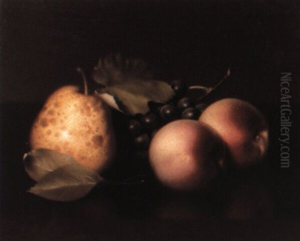 Peaches, Pear And Grapes - view 1