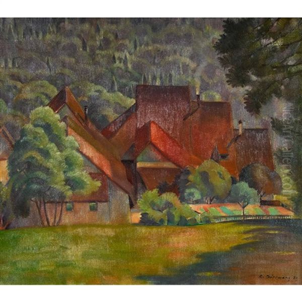 Sommerlandschaft Mit Bauernhausern - view 1
