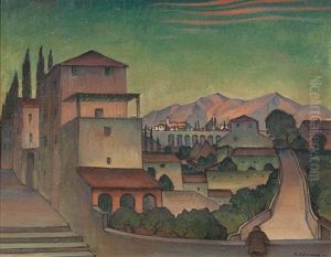 Florentiner Landschaft by Rudolf Duerrwang