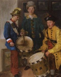 Trommler In Historischen Kostumen