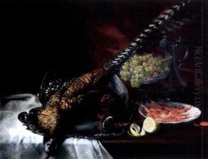 Nature Morte Aux Faisons by Hortense M.G. Dury-Vasselon