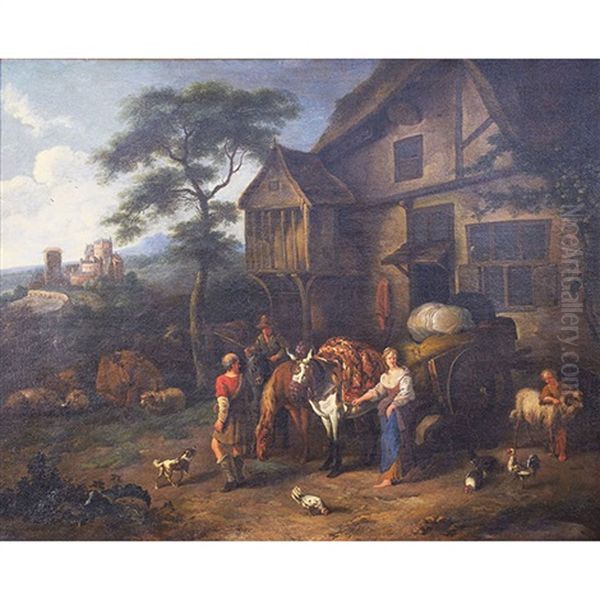 Peasants In A Farm-yard - view 1
