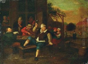 Wirtshausszene by Cornelis Dusart