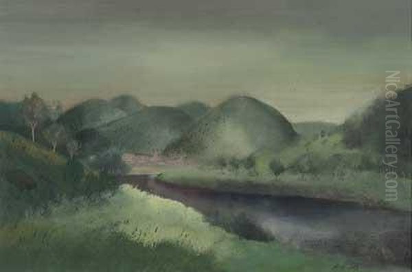 Landschaft Am Neckar - view 1