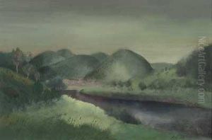 Landschaft Am Neckar by Paul Arnoul