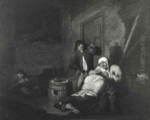Interieur Paysan by Cornelis Dusart