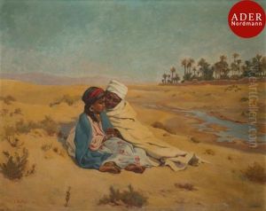 Couple Oriental Dans Le Desert, 1936