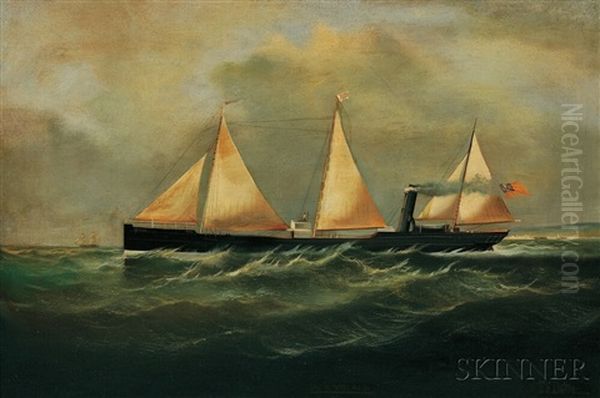 Steamship Under Way - view 1