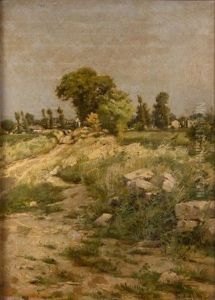 Vue De Chemin A La Campagne by Henri Dutzschold
