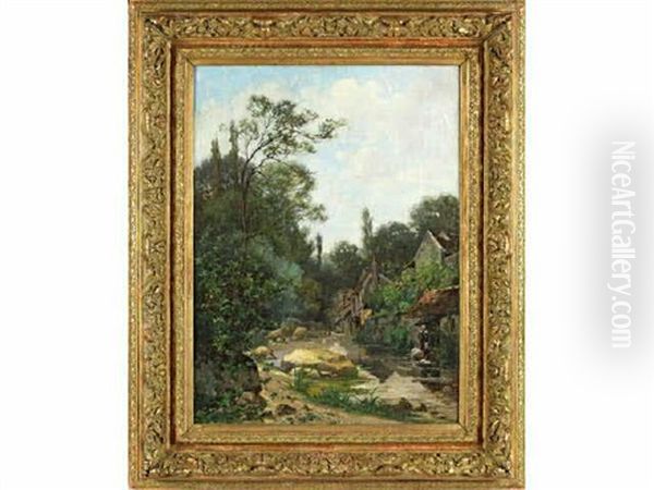 Lavandieres Sur La Riviere D'aven A Pont Aven - view 1