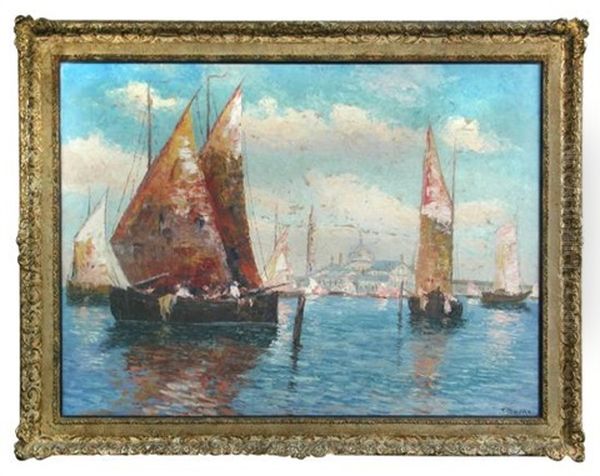 Sailing Boats On The Lagoon, Venice - view 1