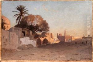 Paysage Au Caire by Etienne Duval